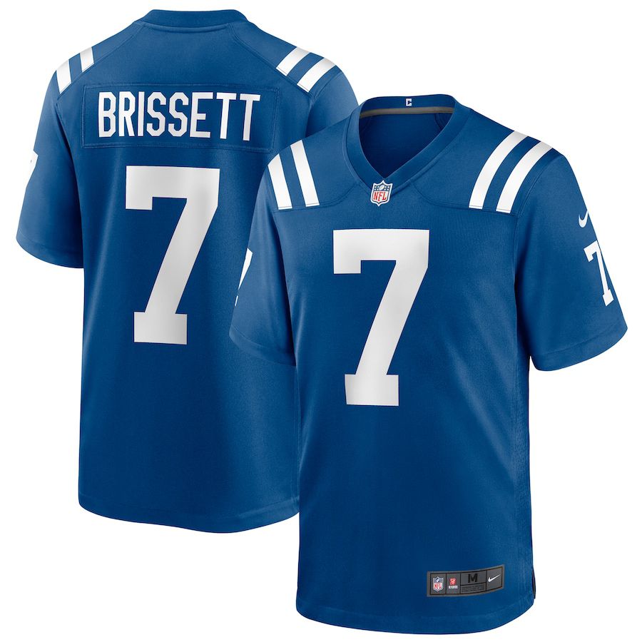 Men Indianapolis Colts 7 Jacoby Brissett Nike Royal Game Player NFL Jersey